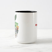 Apple Collage先生のプレゼント22学生写真 ツートーンマグカップ (中央)