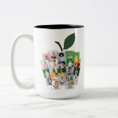 Apple Collage先生のプレゼント22学生写真 ツートーンマグカップ (左)