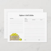 Apple Crateレシピカードテンプレート 案内ポストカード (正面/裏面)