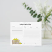 Apple Crateレシピカードテンプレート 案内ポストカード (スタンド正面)