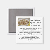 Apple Crispレシピ マグネット (正面/裏面)