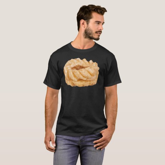 Apple Cruller - Apple Fritter Donut Premium Scoop Tシャツ (正面フル)