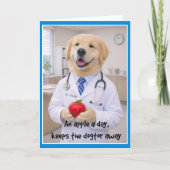 Apple + Cute Get Well Card AB-2 カード (正面)
