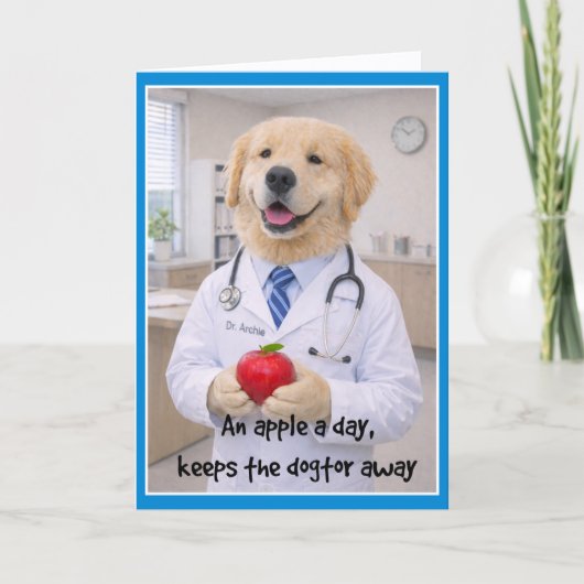 Apple + Cute Get Well Card  AB-2 カード (正面)