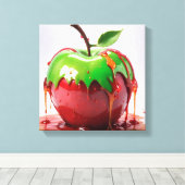 Apple Digital Art キャンバスプリント (インサイチュ (ウッドフロア))