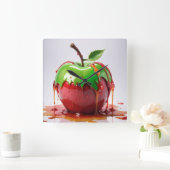 Apple Digital Art スクエア壁時計 (ホーム)