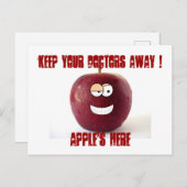 Apple Doctorカードおもしろいを回復する ポストカード (正面/裏面)