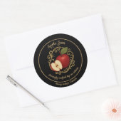 Apple Ember – Artisan Jam Label ラウンドシール (封筒)
