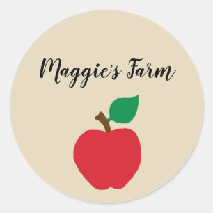 Apple Farmパーソナライズされたパーティーシール ラウンドシール