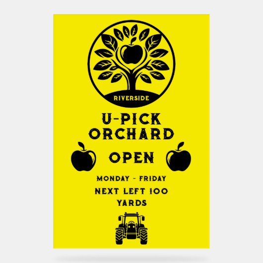 Apple Farm U – プロモーションの選択 アクリルサイン (正面)