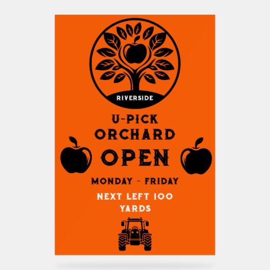 Apple Farm U – プロモーションの選択 アクリルサイン (正面)