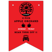 Apple Farm U – プロモーションの選択 バンティングフラッグ (第1の旗)