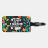 Apple Floral Patternと彼らは私はVer IIを変更すると言った ラゲッジタグ (裏面横)