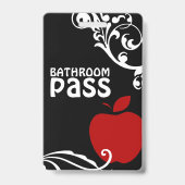 Apple Flowis Classroomバスルーム・パス(先生用) バッジ (裏面)