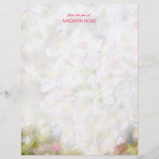 Apple Flows Botanical絵画's Your name紙