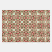 Apple Fruitヴィンテージ鮮やか抽象芸術パターンセット1 ラッピングペーパーシート (正面)