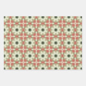 Apple Fruitヴィンテージ鮮やか抽象芸術パターンセット2 ラッピングペーパーシート (正面2)