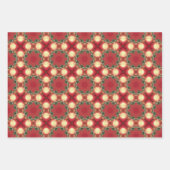 Apple Fruitヴィンテージ鮮やか抽象芸術パターンセット2 ラッピングペーパーシート (正面)