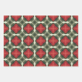 Apple Fruitヴィンテージ鮮やか抽象芸術パターンセット5 ラッピングペーパーシート (正面3)