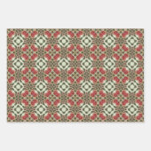 Apple Fruitヴィンテージ鮮やか抽象芸術パターンセット5 ラッピングペーパーシート (正面2)