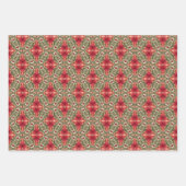 Apple Fruitヴィンテージ鮮やか抽象芸術パターンセット6 ラッピングペーパーシート (正面3)