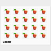 Apple Fruit 絵を描's Art - Stickers スクエアシール (シート)