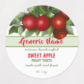 Apple Fruit Canningパッケージラベル ラベル (デザイン2)