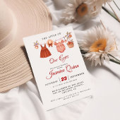 Apple Fruit Fall baby shower Baby sprinkle 招待状