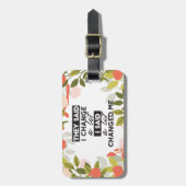 Apple Fruit Tree Patternで引用文を変更する ラゲッジタグ (正面縦)