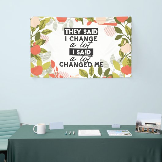 Apple Fruit Tree Patternで引用文を変更する 横断幕 (トレードショー)