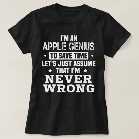 Apple Genius Tシャツ (デザイン正面)