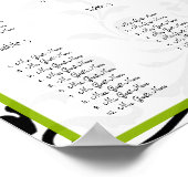 Apple GreenおよびBlackのシーブンブンいう音ティングチャート12表 ポスター (角)