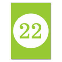 Apple GreenとWhite Circleのテーブル番号