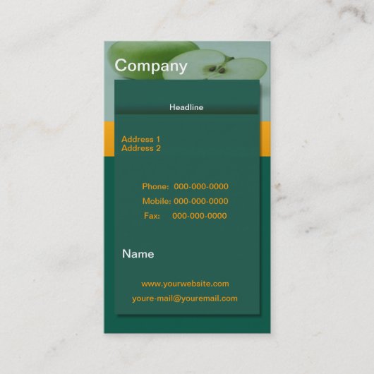 Apple Green名刺 名刺 (正面)