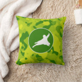 Apple Green迷彩柄;忍者 クッション (ブランケット)