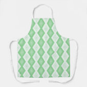 Apple green diamond pattern エプロン (正面)