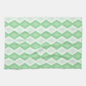 Apple green diamond pattern キッチンタオル (横)