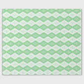 Apple green diamond pattern ラッピングペーパー (フラット)