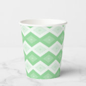 Apple green diamond pattern 紙コップ (裏面)
