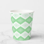 Apple green diamond pattern 紙コップ (正面)