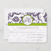 Apple Green Lapis Purpleレスポンスカード 出欠カード (裏面)