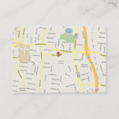 Apple Green Lapis Purple Damaskウェディング情報カード エンクロージャーカード (裏面)