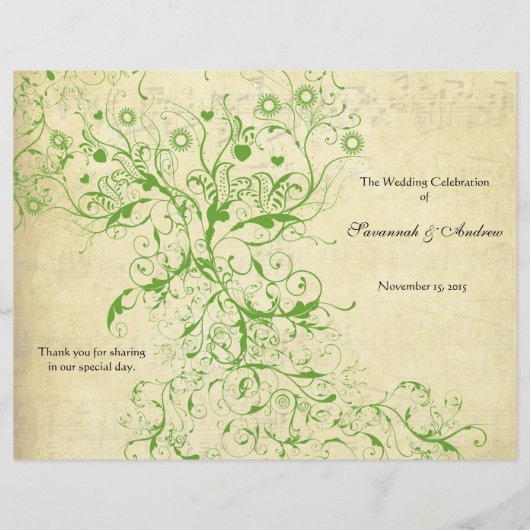 Apple Green Love Bird Swirlsプログラム (正面)