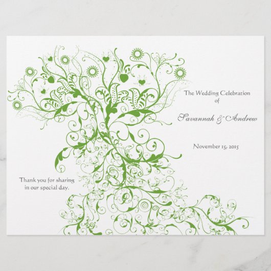 Apple Green Love Bird Swirlsプログラム (正面)