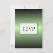 Apple Green ShineのRSVPカードとメニューの選択 出欠カード (裏面)