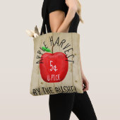 Apple Harvestヴィンテージ標識 トートバッグ (クローズアップ)