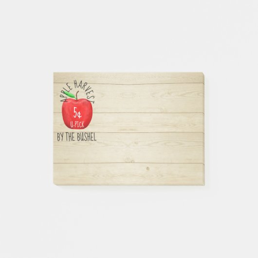 Apple Harvestヴィンテージ標識 ポストイット (正面)