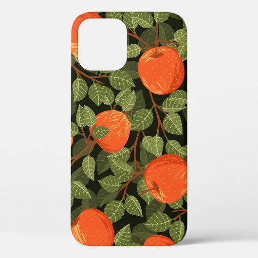 Apple Harvest:グリーン葉ヴィンテージ Case-Mate iPhoneケース (裏面)
