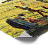 Apple Harvest At Eragny, By Camille Pissarro ポスター (角)