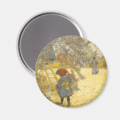 Apple Harvest by Carl Larssonヴィンテージ マグネット (正面/裏面)